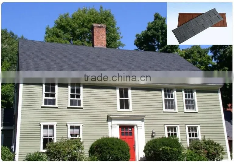 2016 china products stone coated steel roofing tile ,shingle steel roof tile