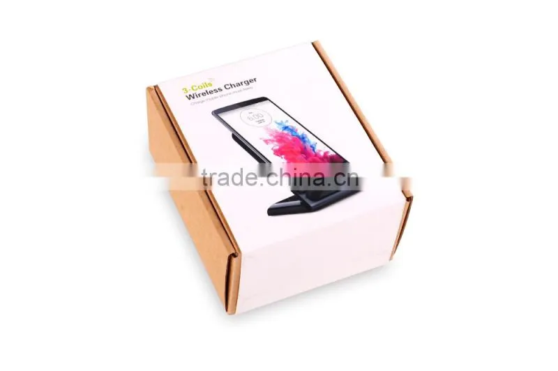 mobilephone case silicon 3 coils wireless stand charger mobile charger
