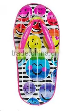 Emoji Float Inflatable Flip Flop Float Inflatable Thong for Water Fun