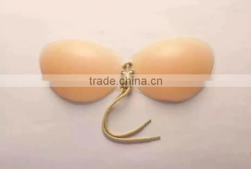 Latest Nude Silicon Strapless Breast Enhancer Bra