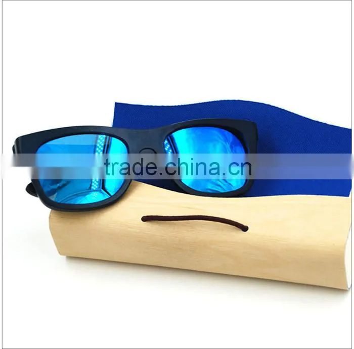 new stylish 2016 vogue UV400 mirror lens custom Italy design bamboo wooden polarized sunglasses CE