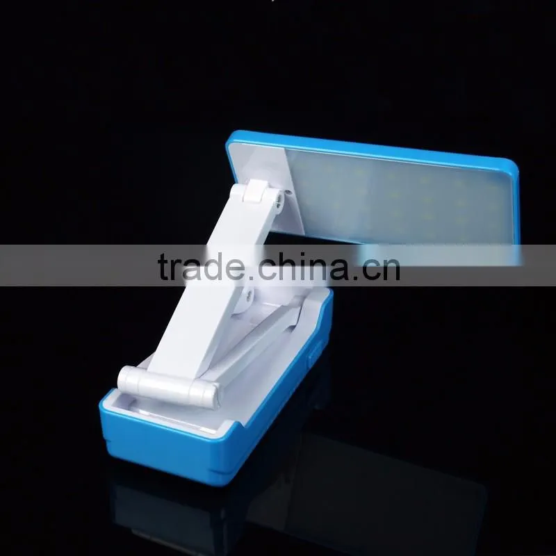 2016 New LED Table Desk Plastic Rechargable Lamp Blue