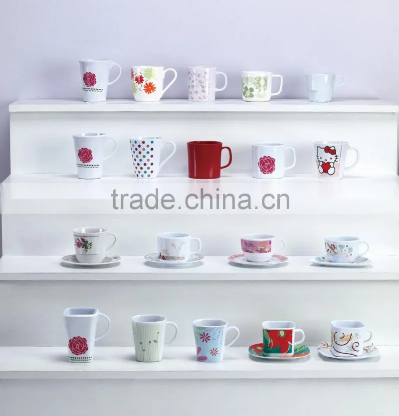 2015 New style hard plastic double layer plastic cup