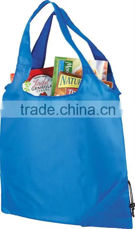 2014 Hot Sale polyester Bungalow Foldaway Shopper Bag/Tote Bag