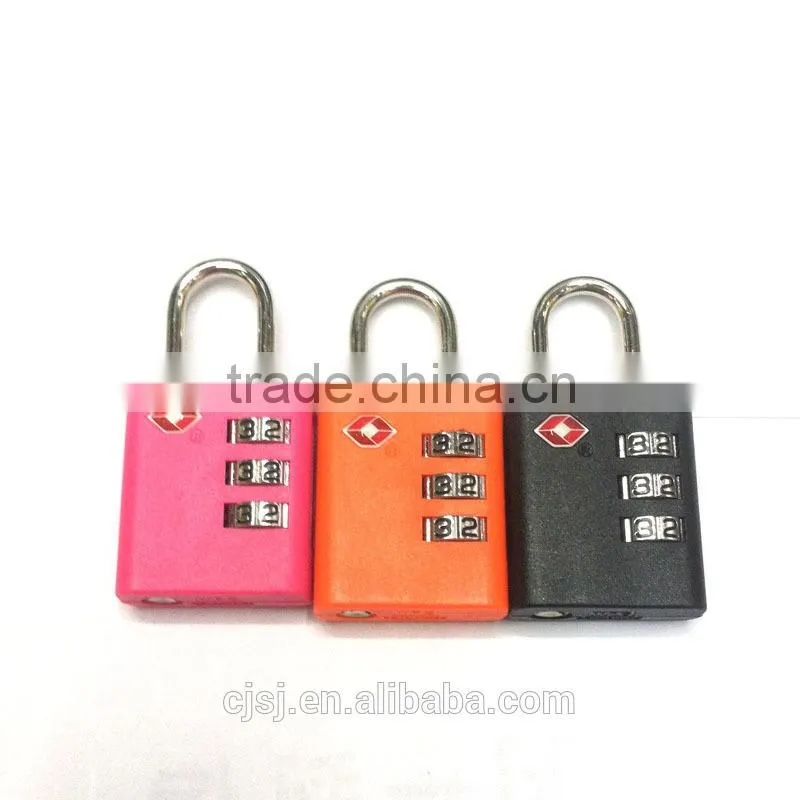Factory Direct Wholesale Price High Quality Eletroplated Wheel TSA 3 Digit TSA Lock