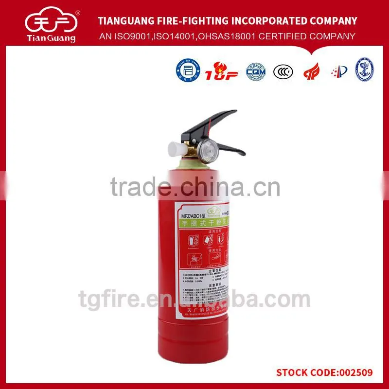 Fire extinguisher price of small powder fire extinguisher with 2015 hot sale style