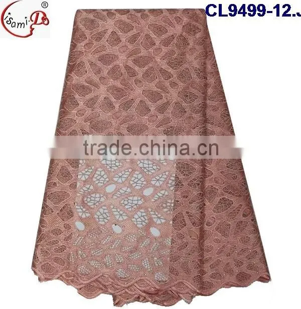 CL9499 Beautiful design hot african style french lace fabric,net tulle lace fabric for sale