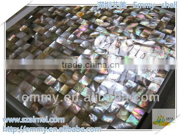 Browm mother of pearl mosaic tile shell mosaic wall tile wall panel