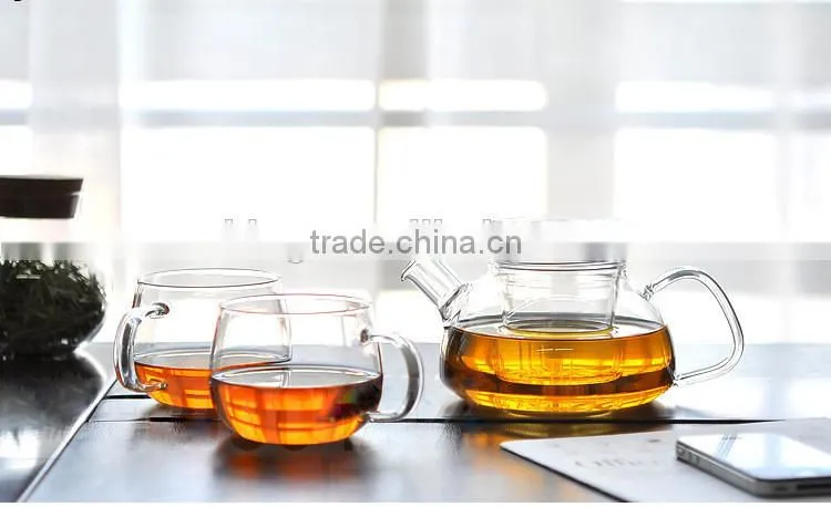 EXPORT TO Europe glass tea pot and glass pot and tea pot with 650ml
