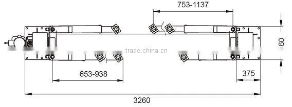 3ton manual lock release two post lift