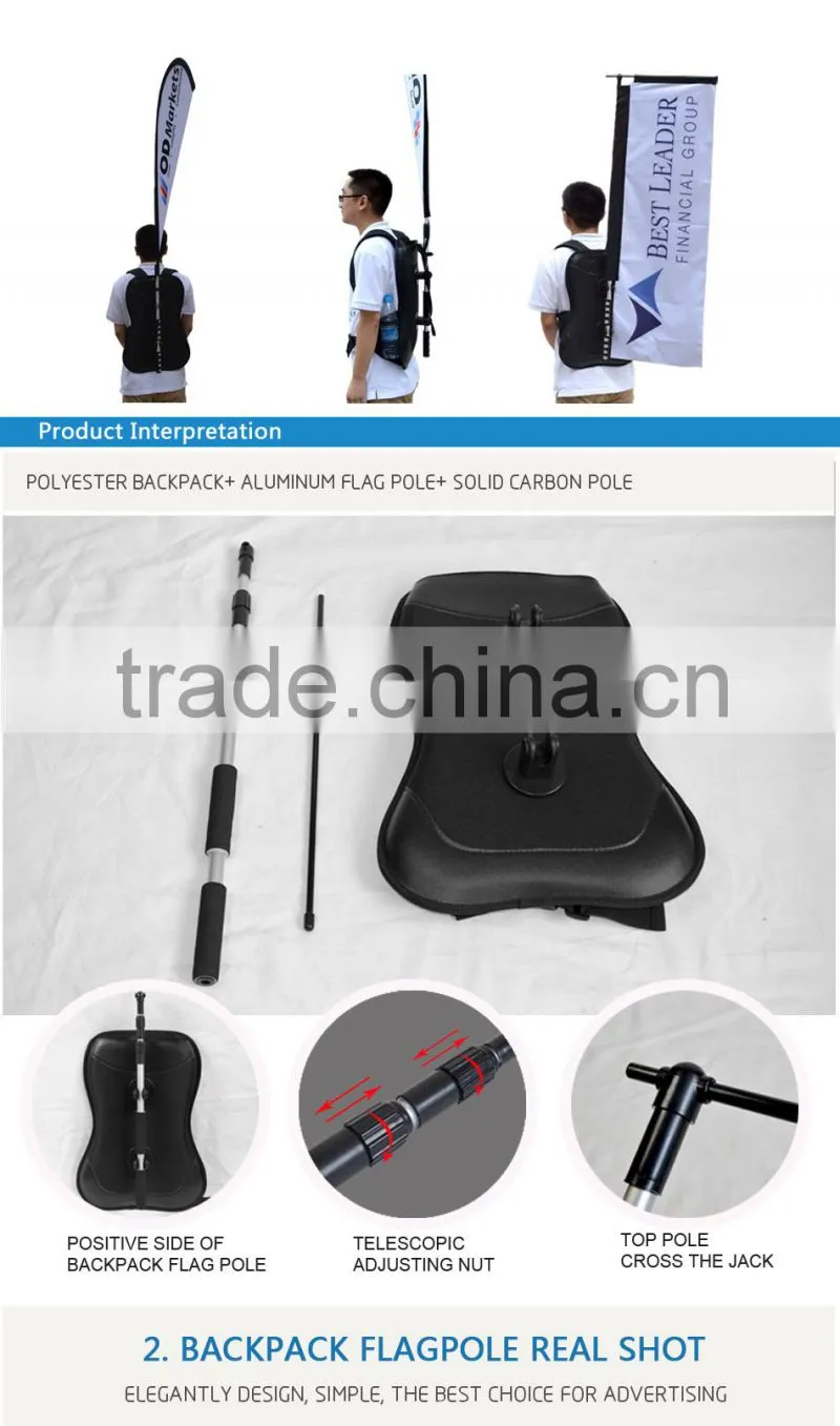 Printing Fabric Sports Advertising Backpack Banner