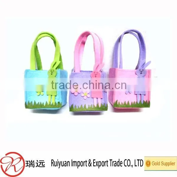 New arrival spring Easter bunny design felt Easter basket