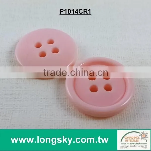 (#P1292-05) 2015 custom made fashion show designer plastic red round clothing buttons
