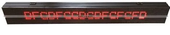 Outdoor Red P10-16X128 Remote controller and RS232 communication mode LED moving message sign