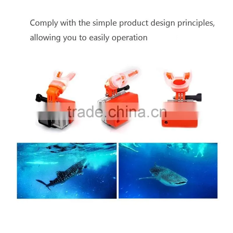 New arrive Go pro accessories hands free diving mouth mount for surfing, canoeing