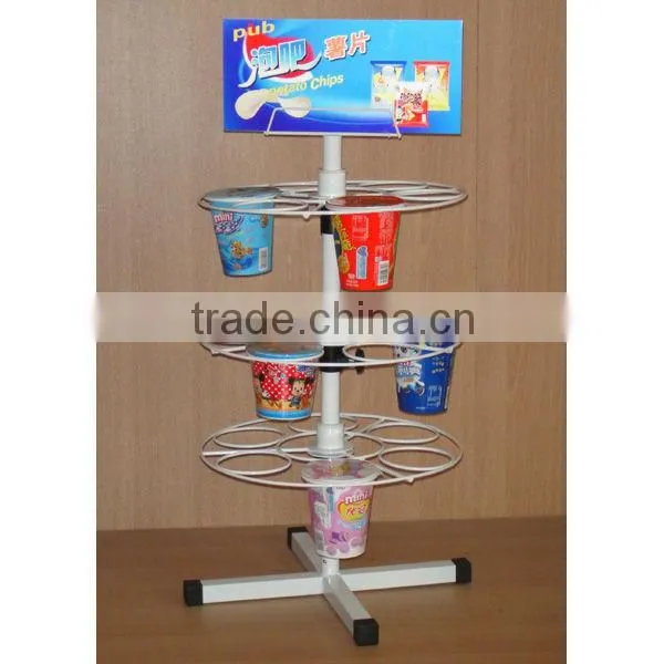 new designed metal wire revolving counter rack from china manufacturer