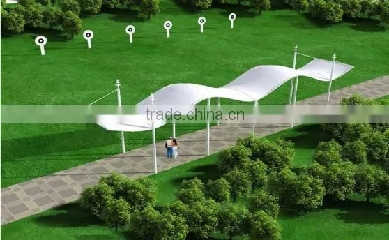 Tent Tensile Membrane Structure canopy business street tent parking landscape