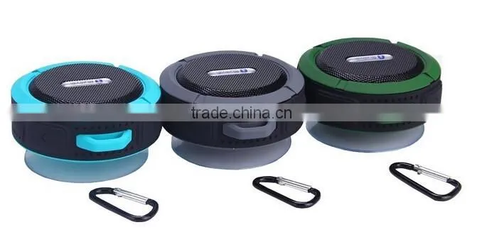 Outdoor and Mini Waterproof shower Bluetooth Speaker with Suction Cup