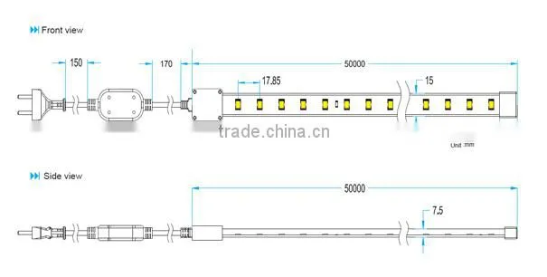 hot product flexible led strip lights 220v 5050 led strip high voltage led strip