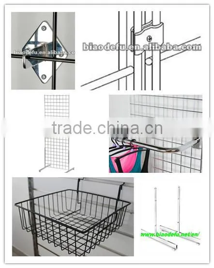 Chrome Gridwall Connector Clip