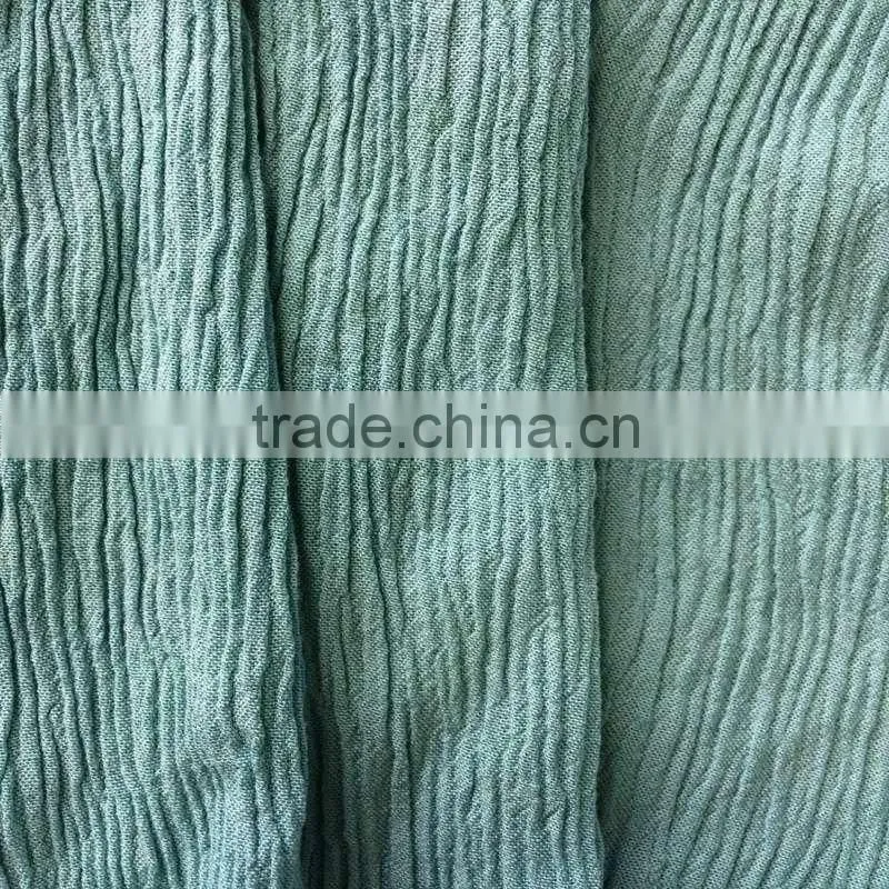 wholesale custom solid rayon crepe fabric for lady blouse