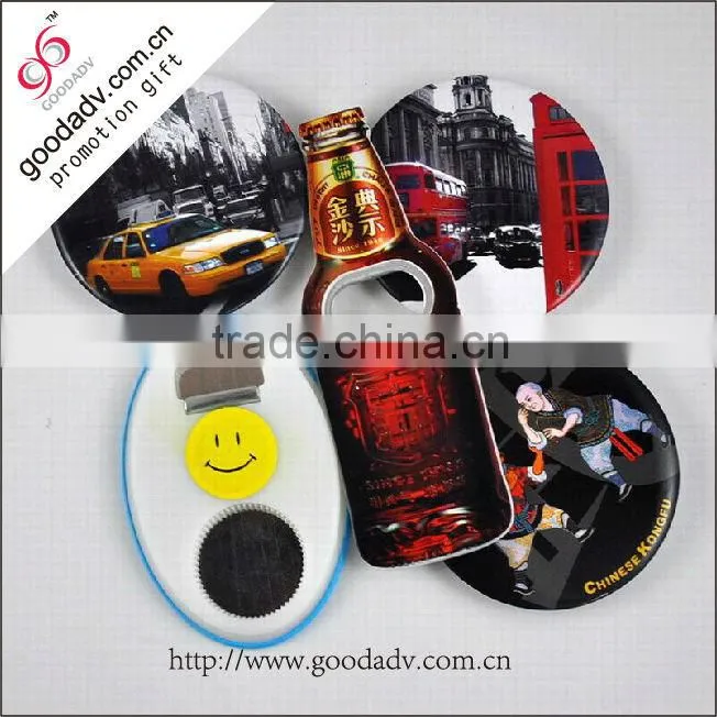 Personalized shape custom logo tin opener metal beer bottle opener
