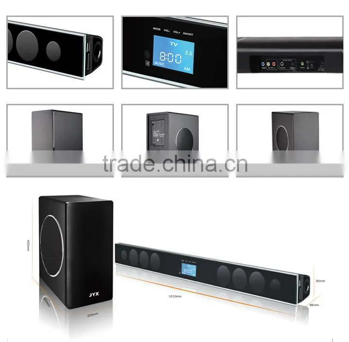 60 WATT POWERED SOUNDBAR WITH 80WATT WIRELESS SUBWOOFER