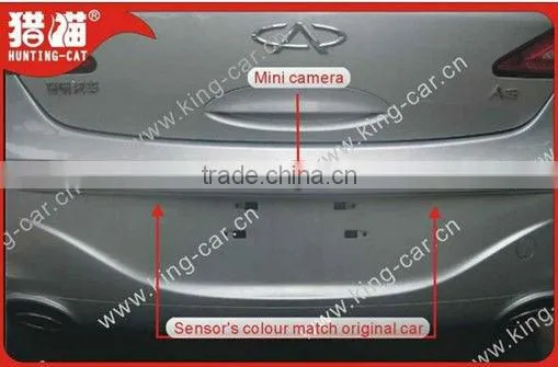 12voltage waterproof sensor car rearview ccd camera 4.3 inch TFT rear view mirror display wireless car parking assistance system