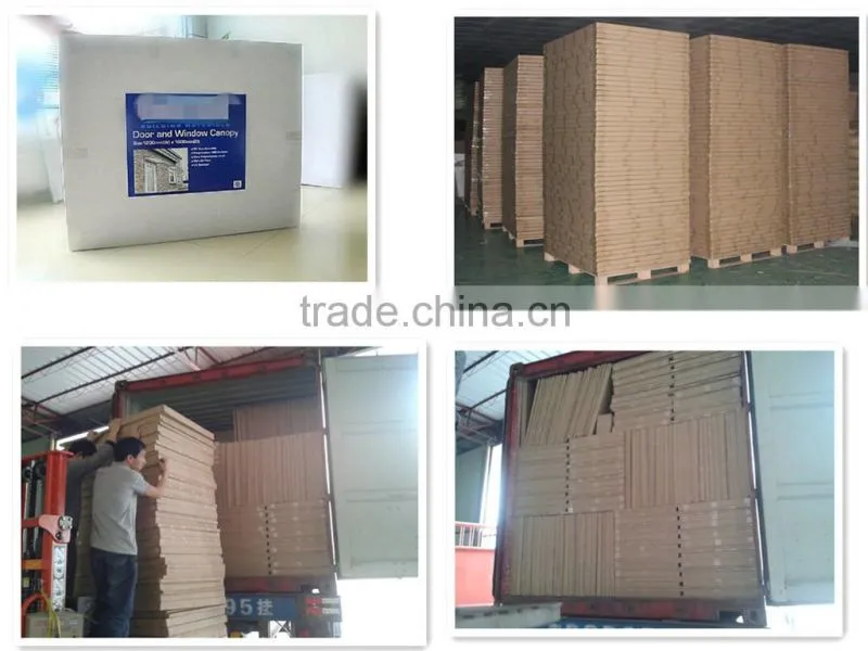Outdoor diy polycarbonate pastic cheap awnings