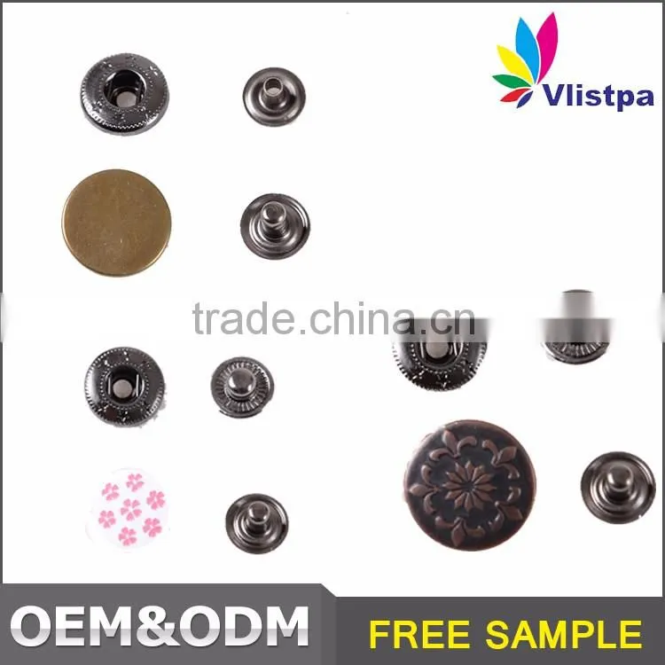 High Quality shank 10mm and 14mm and 18mm magnetic snap button for pants