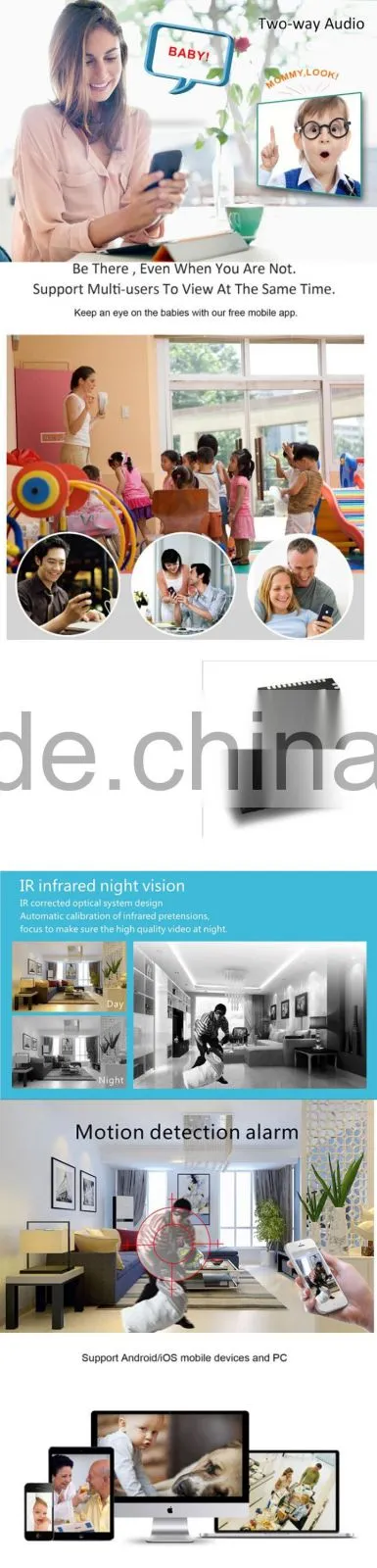 Yoosee Array Led HD P2P IP Camera Wifi Alarm System Onvif SD Card NVR Recording Camera Two way Audio