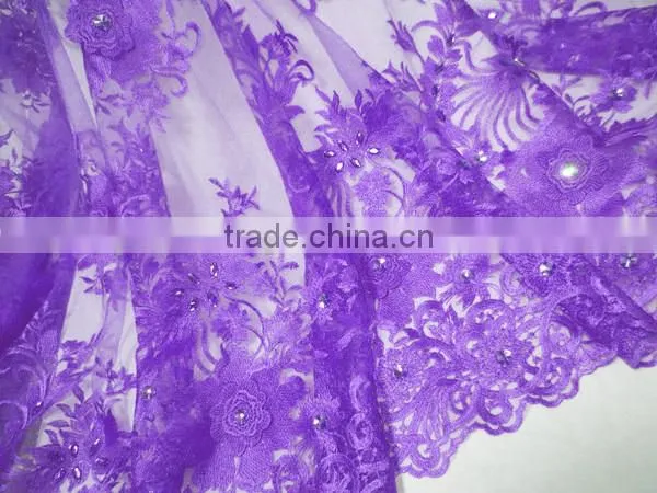 High quality french lace fabric african bridal lace fabrics embroidery lace fabric for wedding dress