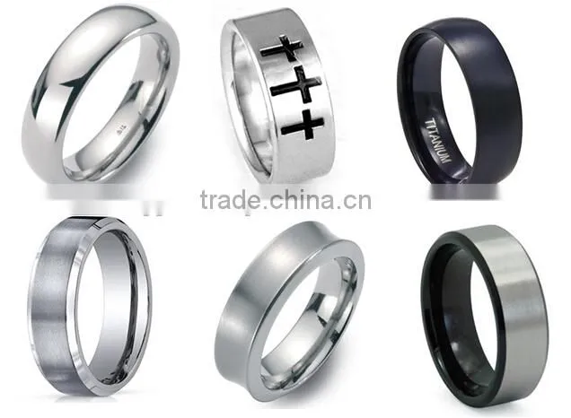 China factory wholesale fashion titanium ring jewelry