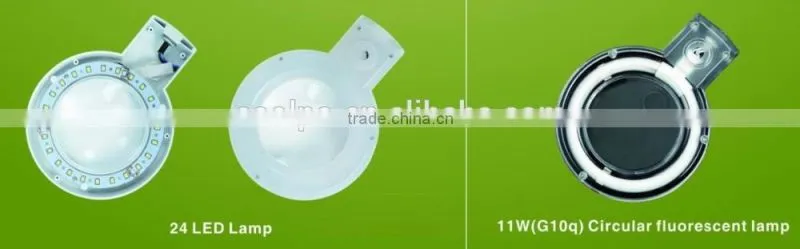 24 LED lights Fluorescent light table magnifier desktop lamp magnifier