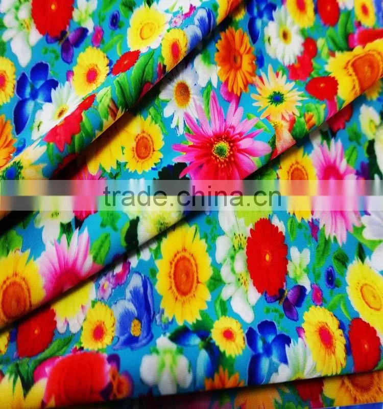 Costom Printed l nylon spandex Fabric for Swimwear Wedding