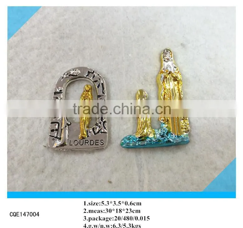 Our Lady Of Lourdes Metal Fridge Magnet
