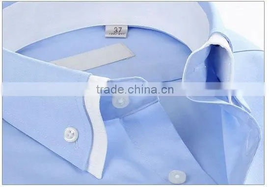 2013 hot comfortable blue long sleeves business dress shirts