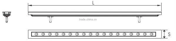Delos Rectangular led guardrail light