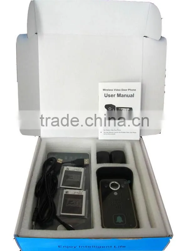 Night Vision Apartment Building Wireless Security System Monitor and Camera
