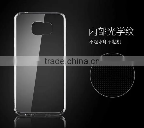 Super thin soft clear back cover for samsung s6