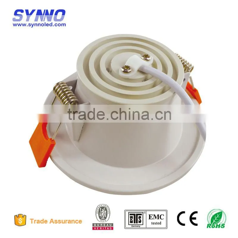Hot sales aluminum+pc IP44 round recessed COB LED downlight 5/7/9/12w