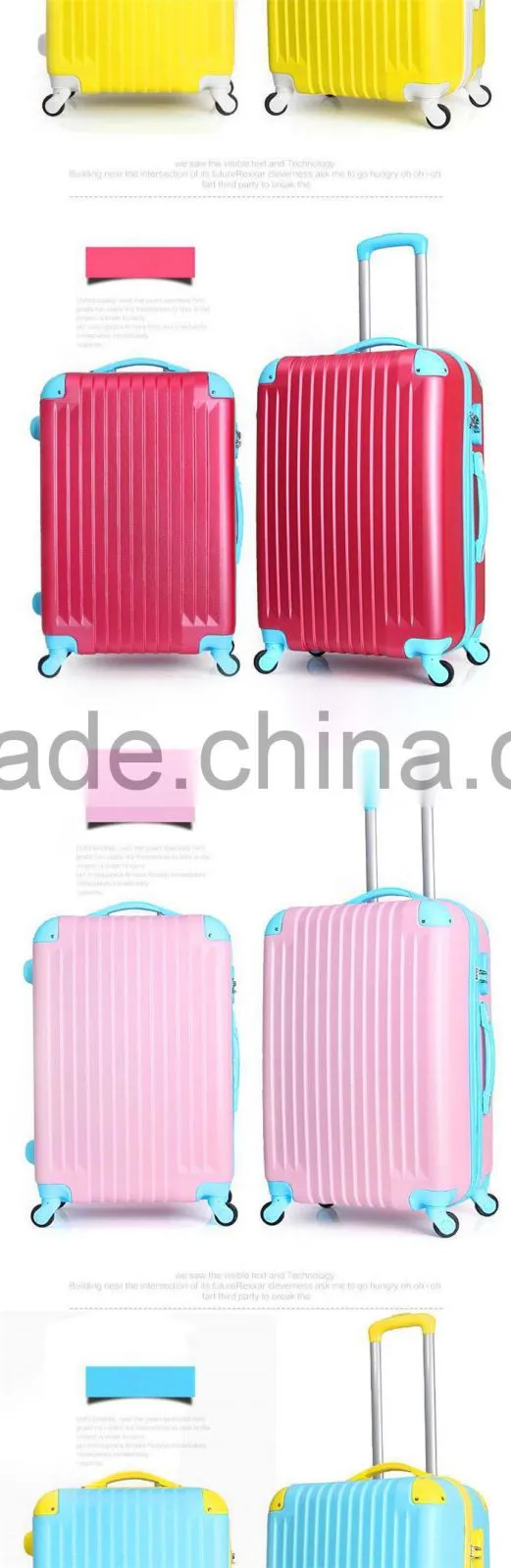Baigou new ABS aluminum trolley suitcase fashion style suitcase top quality suitcase