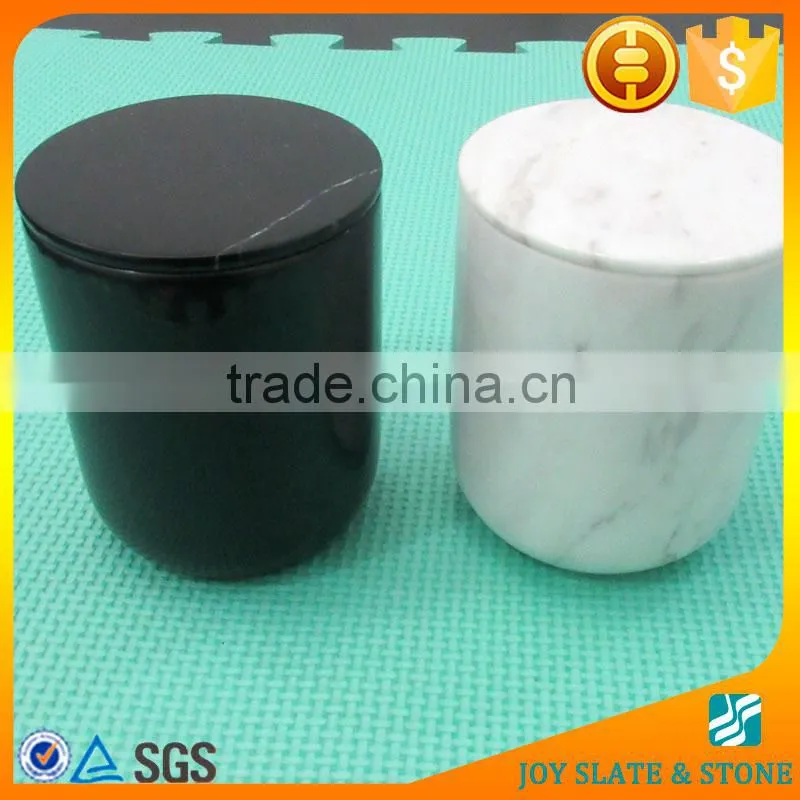 Natural marble candle cup chinese decoration