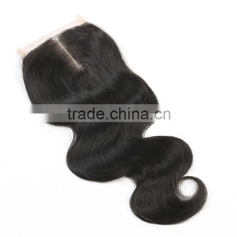 Brazilian Virgin Hair 4x4 Cheap Silk Base Closure,Free/Middle/3 Part Silk Base Closures