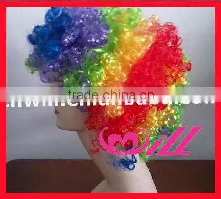 Hot Fashion Pink Wigs Party Wig Sport Fan Wigs