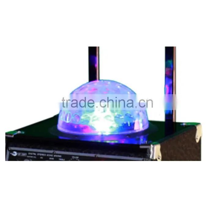 willico USA high Power trolley speaker with colourful laser lights USB/SD/FM/Remote/Bluetooth wws-3