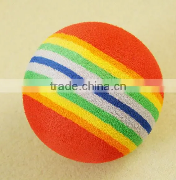 OEM factory directly colorful EVA Rainbow ball foam ball 4cm