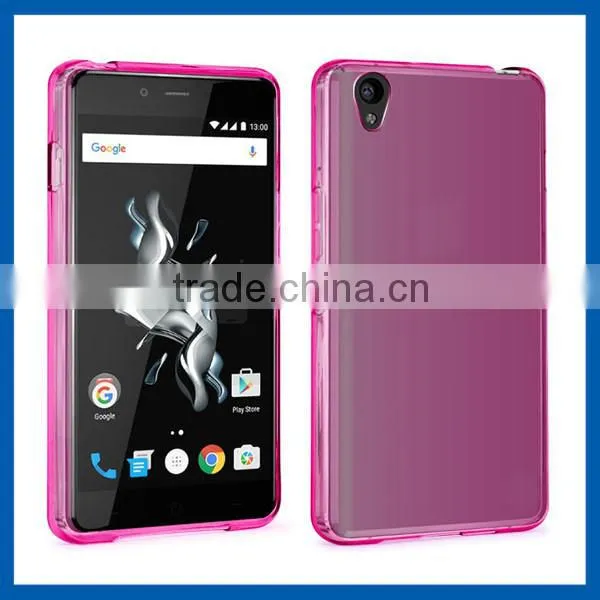 C&T Purple Slim Crystal Clear TPU Soft Case Shell for OnePlus X
