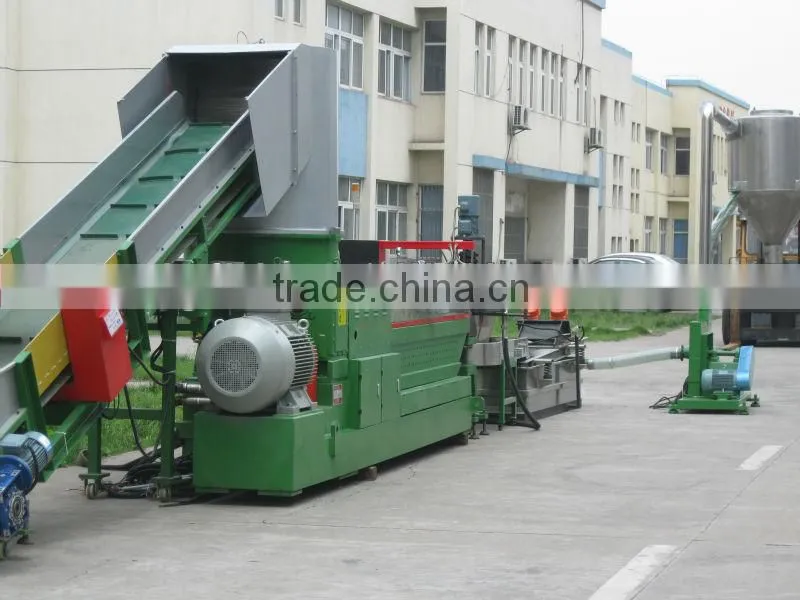 Plastic recycling granulator film extruder machine