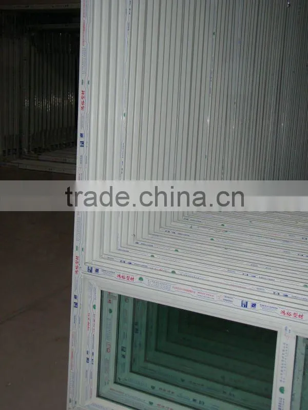 three tracks upvc sliding window